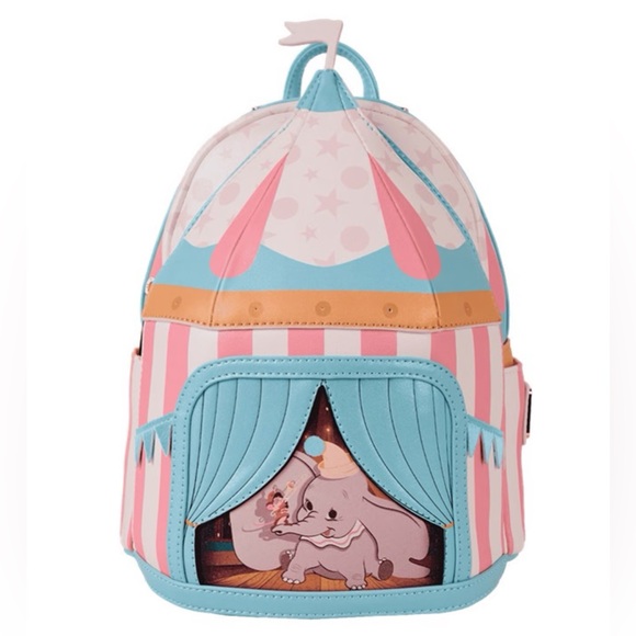 Loungefly Handbags - Loungefly Disney Dumbo Circus Tent Light Up Mini Backpack Disneycore whimsycore